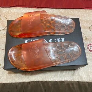 BRAND NEW COACH RUBBER SLIDE SZ 9B